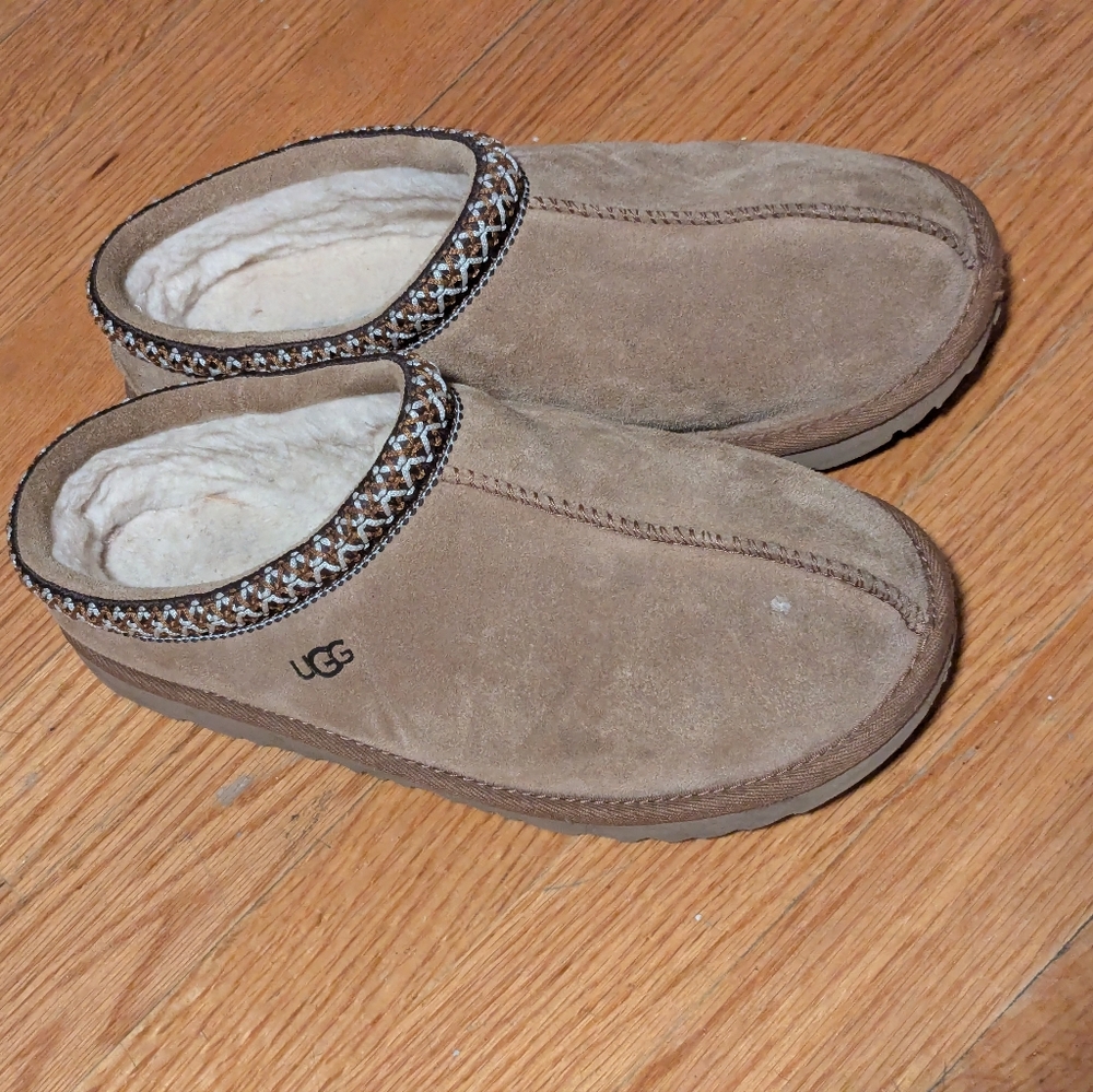 UGG Tan Suede Slippers